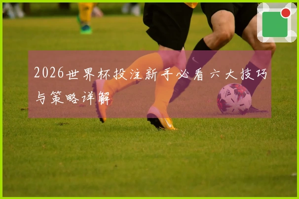 2026世界杯投注新手必看六大技巧与策略详解