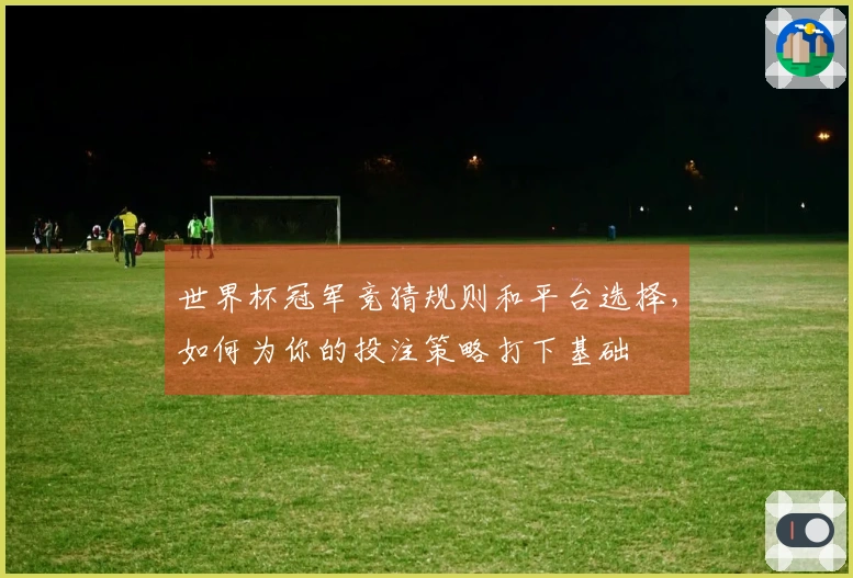 世界杯冠军竞猜规则和平台选择，如何为你的投注策略打下基础